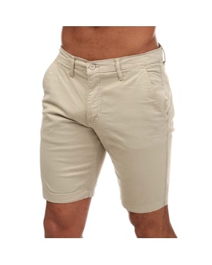 Men's Duck and Cover Moreshore Chino Shorts in Stone