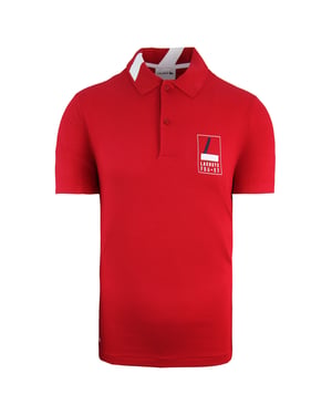Lacoste Slim Fit Röd polotröja för herrar