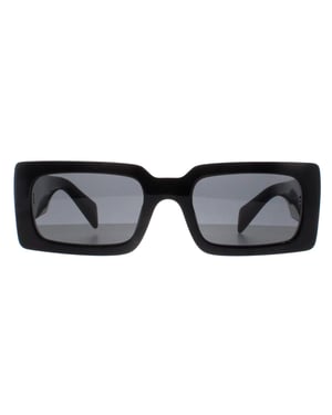 Prada PRA07S 1AB5S0 zwarte donkergrijze zonnebril