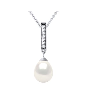 Ketting Water Pearl Rank Sweet White 5-6mm Sluiting 925