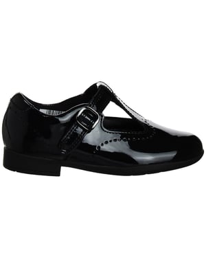 Clarks Scala Seek Kids Black Shoes