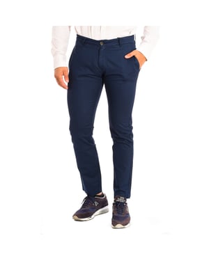 Long trousers with straight cut and hems TMT014-TL121 for men