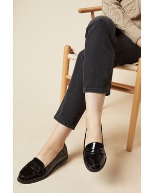 Dorothy Perkins Womens Loafer Flats Black Synthetic Day to Night Spring Summer