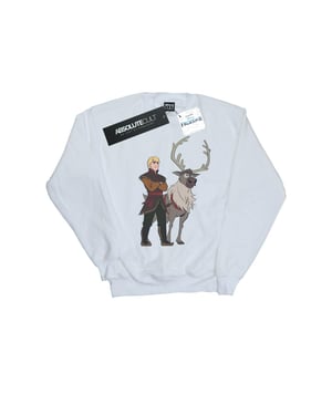 Disney Jongens Frozen 2 Sven en Kristoff Sweatshirt (Wit)