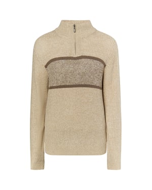 Mo Grof gebreide trui Heren Beige Veelkleurig