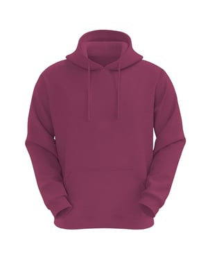 VR2 Denim Mens Plain Hoodie Long Sleeve Pullover