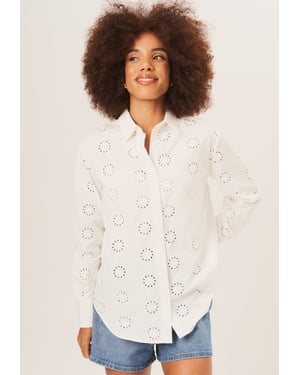 Cotton Embroidered Long Sleeves Shirt
