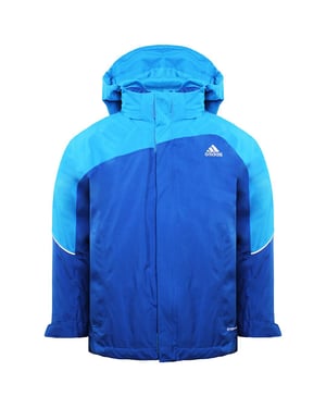 Adidas Clima Proof Kids Blå Vattentät Jacka
