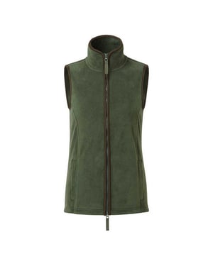 Premier Kvinnor/Damer Artisan Fleece Gilet (Mossgrön/brun)