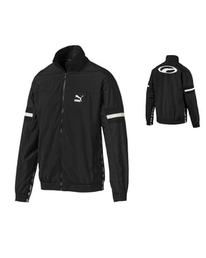 Puma XTG Woven Långärmad Zip Up Svart Träningsjacka för herrar 595310 01