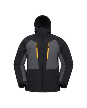 Mountain Warehouse Mens Axis Extreme Softshell Skidjacka (Svart)