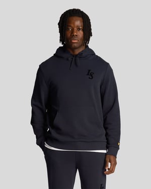 Lyle &amp; Scott Club Emblem Donkerblauwe Hoodie