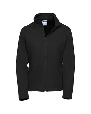 Russell Dames/Dames Slim Soft Shell Jasje (Zwart)