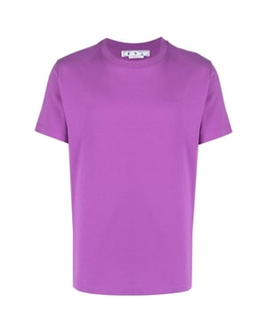 Off-White Diag Tab Slim Fit Orchird Purple T-Shirt