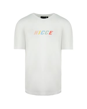 Nicce Korte Mouw Ronde Hals Wit Heren Myriad T-shirt 211 1 09 09 0002