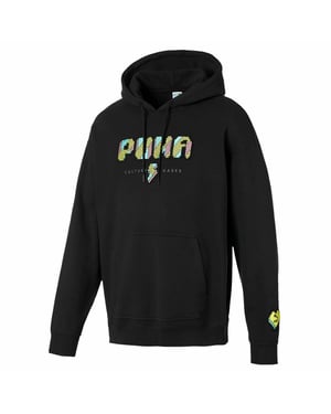 Puma Pop Style Long Sleeve Pullover Black Mens Hoodie 596849 01