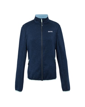 Regatta Newhill II Fleecejacka med full dragkedja för damer/kvinnor (Navy/Icy Morn)