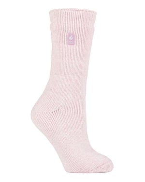 Heat Holders - Ladies Thermal Socks for Winter | Outdoor & Indoor Socks | Cuddly & Fluffy | Gifts for Women - Dusted Pink (Vienna)
