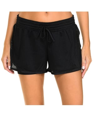 Dames 2-in-1 sportshort met trekkoord D07MP