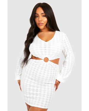Plus Jersey Knitted O- Ring Beach Dress