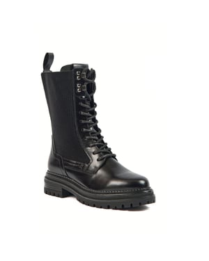 Pod Polly Leather/Textile Women's Black Boots