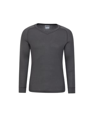 Mountain Warehouse Heren Talus V Hals Thermo Top (Grijs)