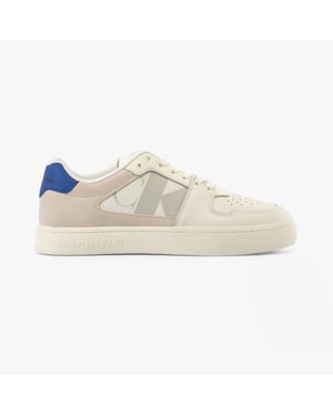 CLASSIC CUPSOLE Mens Trainers White/ Mushroom/Sapphire Blue