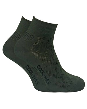 2 Pairs Mens Coolmax Breathable Low Cut Ankle Hiking Socks for Summer