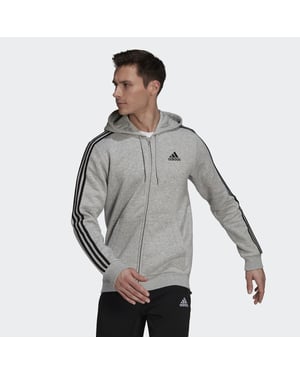 Essentials Fleece 3-Stripes Full-Zip Hoodie