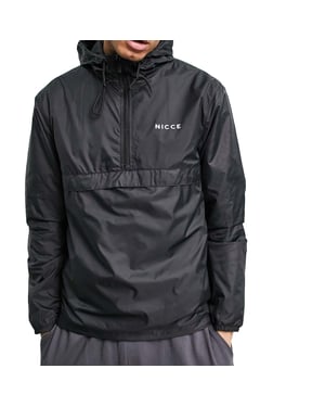 Nicce Cora Mens Black Kagoule Jacket