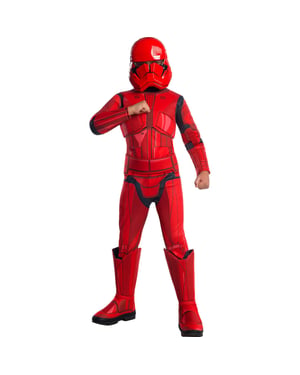 Star Wars Boys Deluxe Stormtrooper Costume (Red)