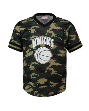 Mitchell & Ness NBA New York Knicks Heren Camo Mesh T-shirt