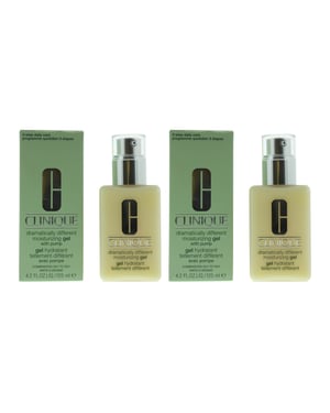 Clinique Dramatically Different Moisturising Gel With Pump 125ml Comb Oily X 2