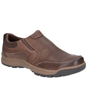 Hush Puppies Heren Jasper Slip On Lederen Schoenen (Bruin)