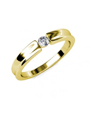 Simplicity Ring - Guld och kristall