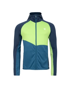 Dare 2B Heren Assimilate II Core Stretch Midlayer (Maanlicht Denim/Groene Flash)