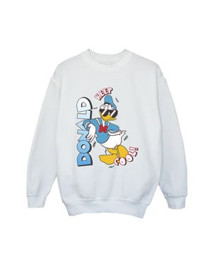 Disney Jongens Donald Duck Cool Sweatshirt (Wit)