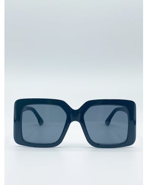 Oversized Plastic Frame Square Sunglasses