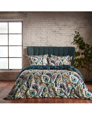 EW by Edinburgh Weavers Aretha Premium Cotton Sateen Duvet Cover Set