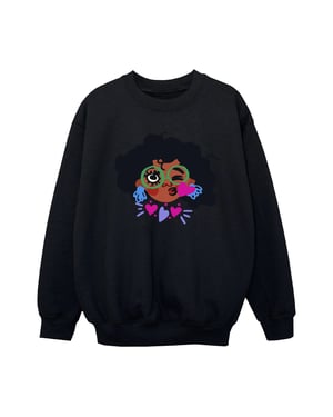 Disney Meisjes Encanto Mirabel Kiss Sweatshirt (Zwart)