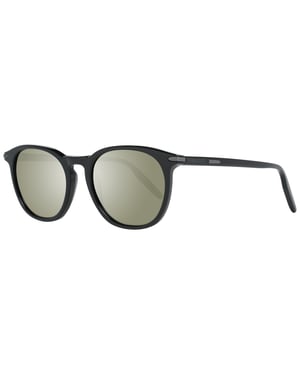 Serengeti ronde unisex glanzende zwart mineraal gepolariseerd 555 nm arlie