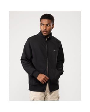 GANT Mens Regular Fit Shield Logo Full Zip Sweatshirt