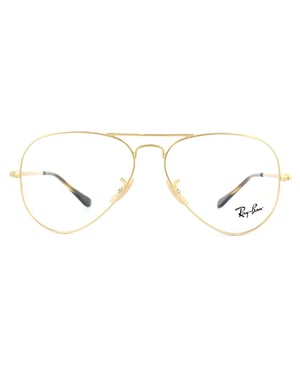 Ray-Ban Glasses Frames 6489 Aviator 2500 Gold 58mm