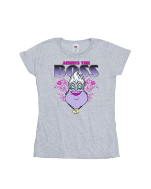 Disney Dames/Dames De Kleine Zeemeermin Ursula Mama Is De Baas Katoenen T-Shirt (Sportgrijs)