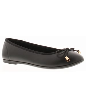 Miss Riot Breda Older Girls School Shoes black