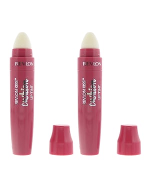 Revlon Kiss Cushion 220 Pink Irl Lip Tint 4.4ml x 2