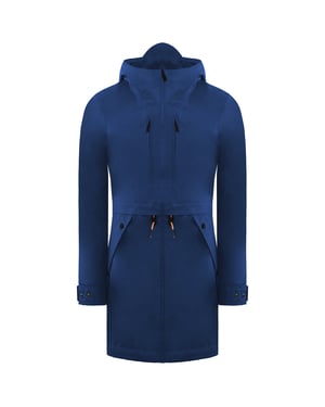 Hunter Original 3 Layer Womens Blue Parka Jacket
