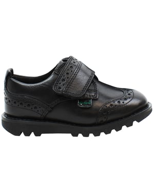Kickers Kymbo Brogue Kids Black Shoes
