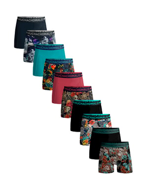 Muchachomalo Heren 10-pack boxershorts print/effen