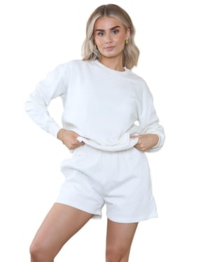 Kruze | Womens Sweatshirt & Shorts Tracksuit Set